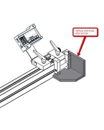 Vertical stop plate