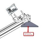 45°/90° Stop plate, reverse miter with lock plate