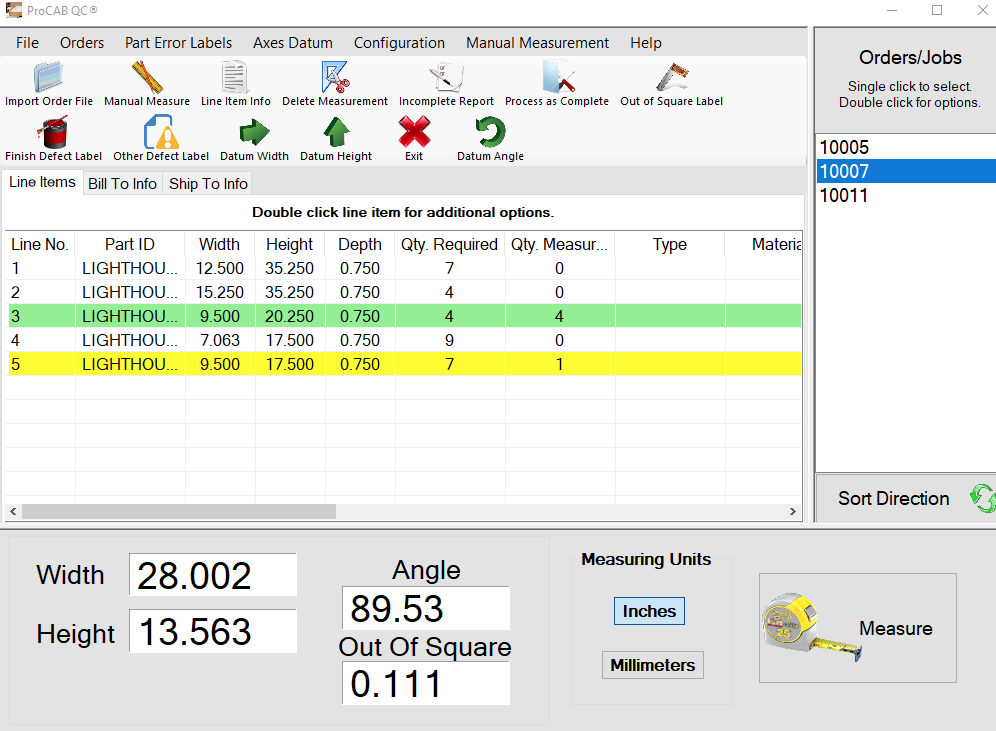 QC software interface